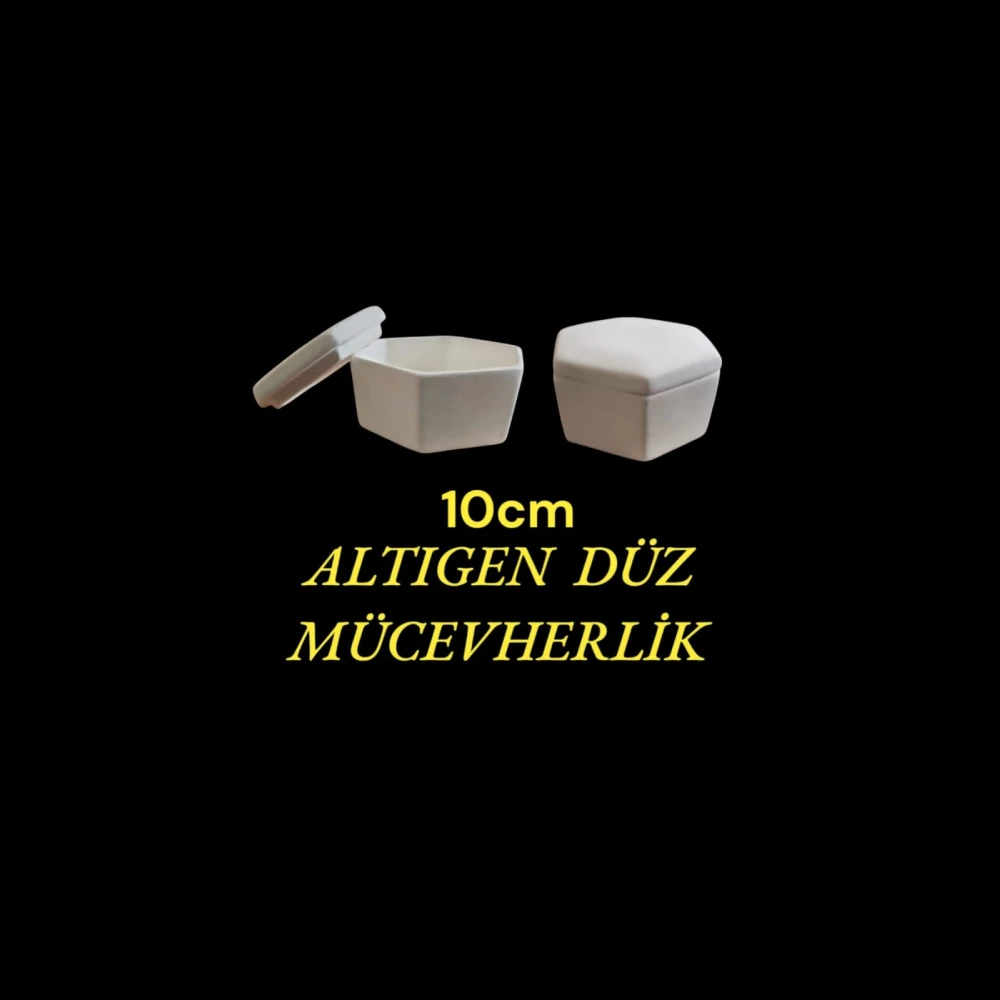 Altıgen Düz Mücevherlik Alçı Kalıbı