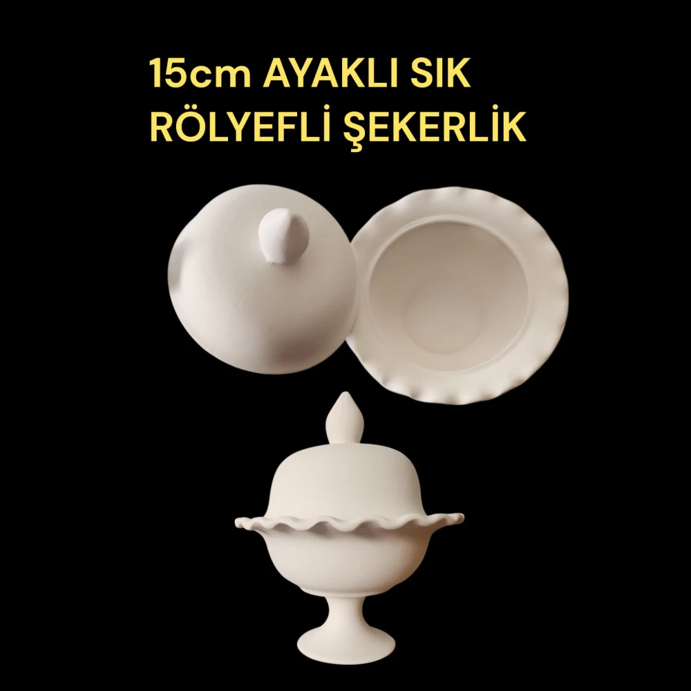 Ayaklı Marul Şekerlik Alçı Kalıbı