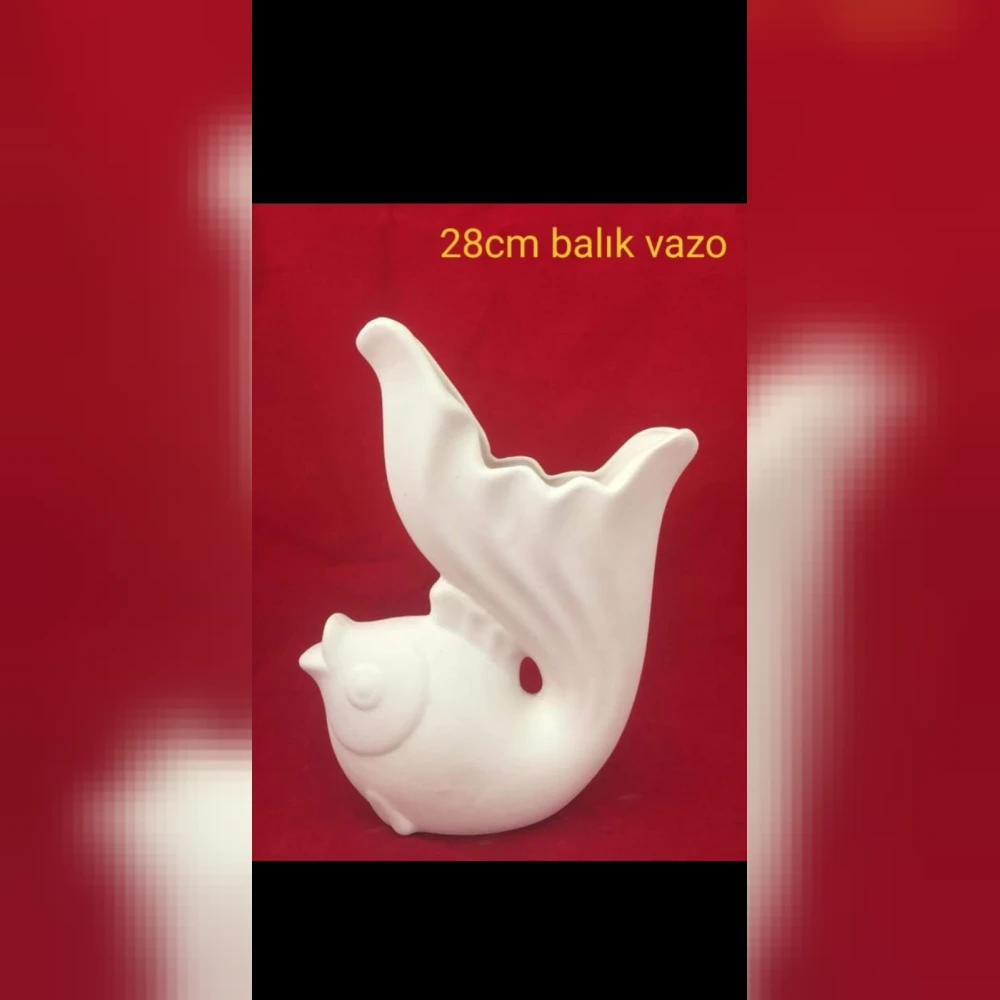 Balık Vazo Alçı Kalıbı