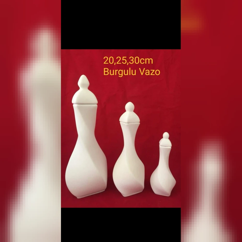 Burgulu Vazo Alçı Kalıbı