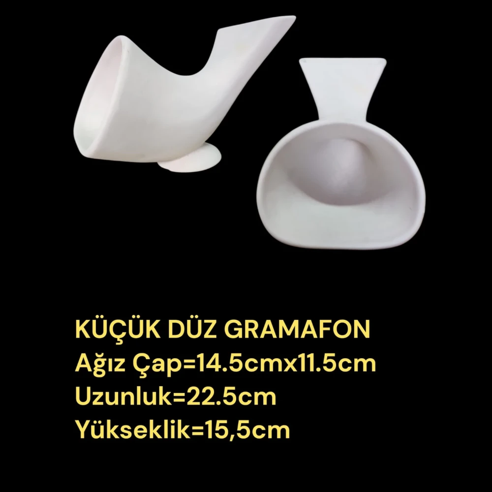 Düz Gramofon Alçı Kalıbı
