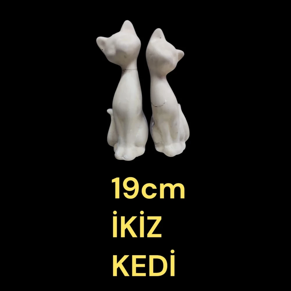 İkiz Kedi Alçı Kalıbı