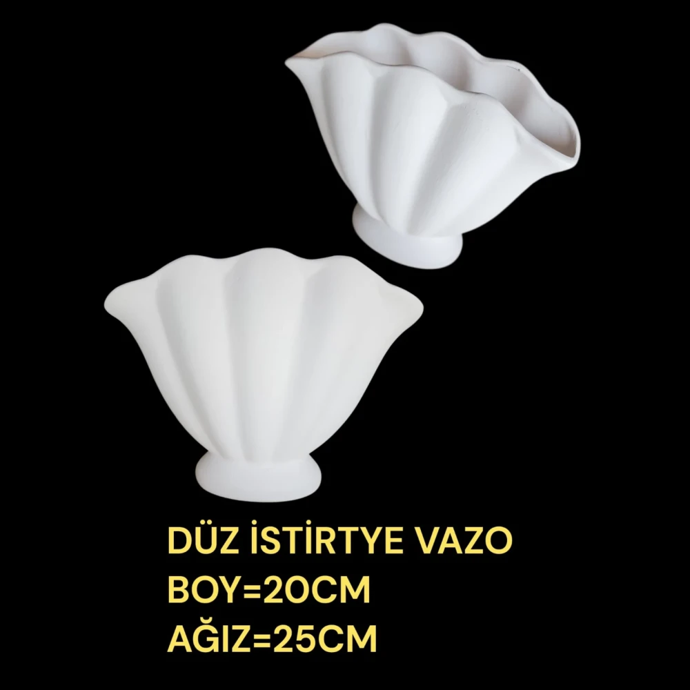 İstiridye Vazo Alçı Kalıbı