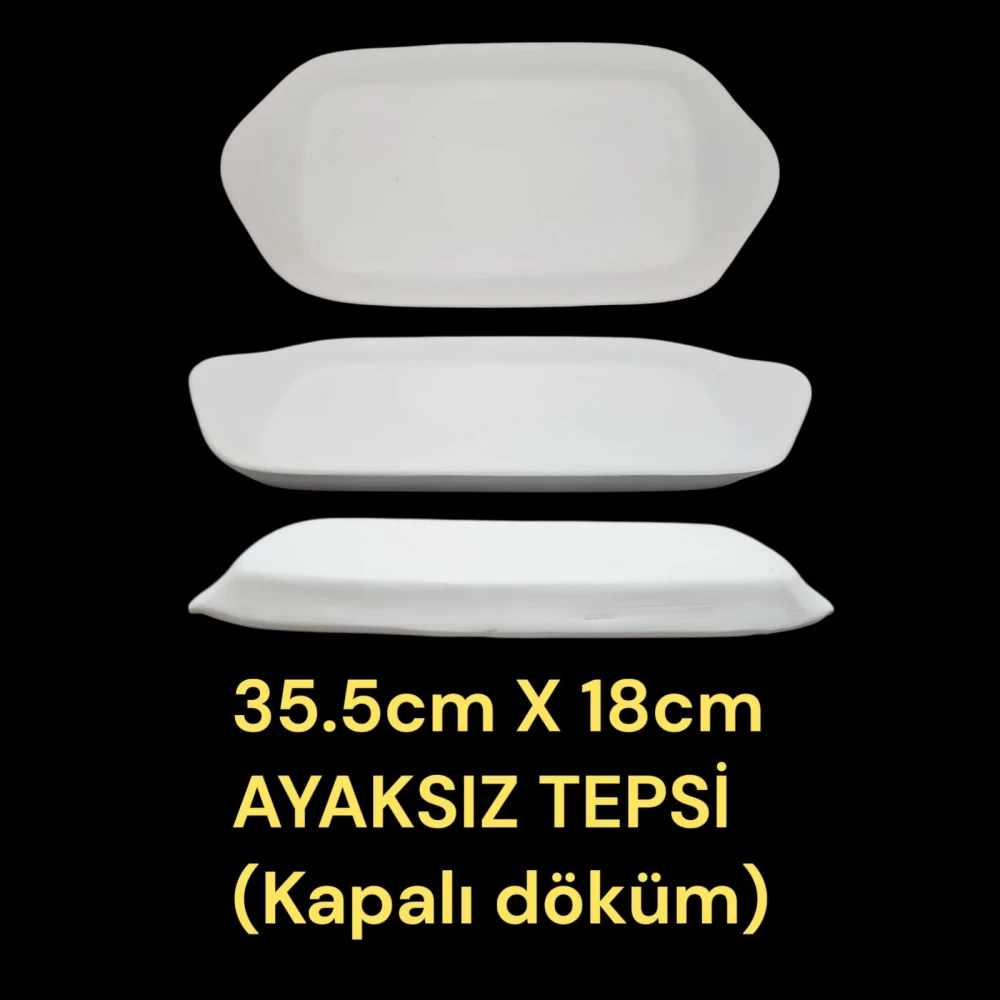 Kapalı Döküm Tepsi Alçı Kalıbı