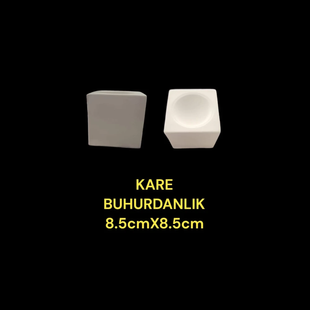 Kare Buhurdanlık Alçı Kalıbı