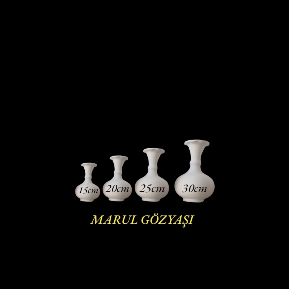 Marul Gözyaşı Vazo Alçı Kalıbı