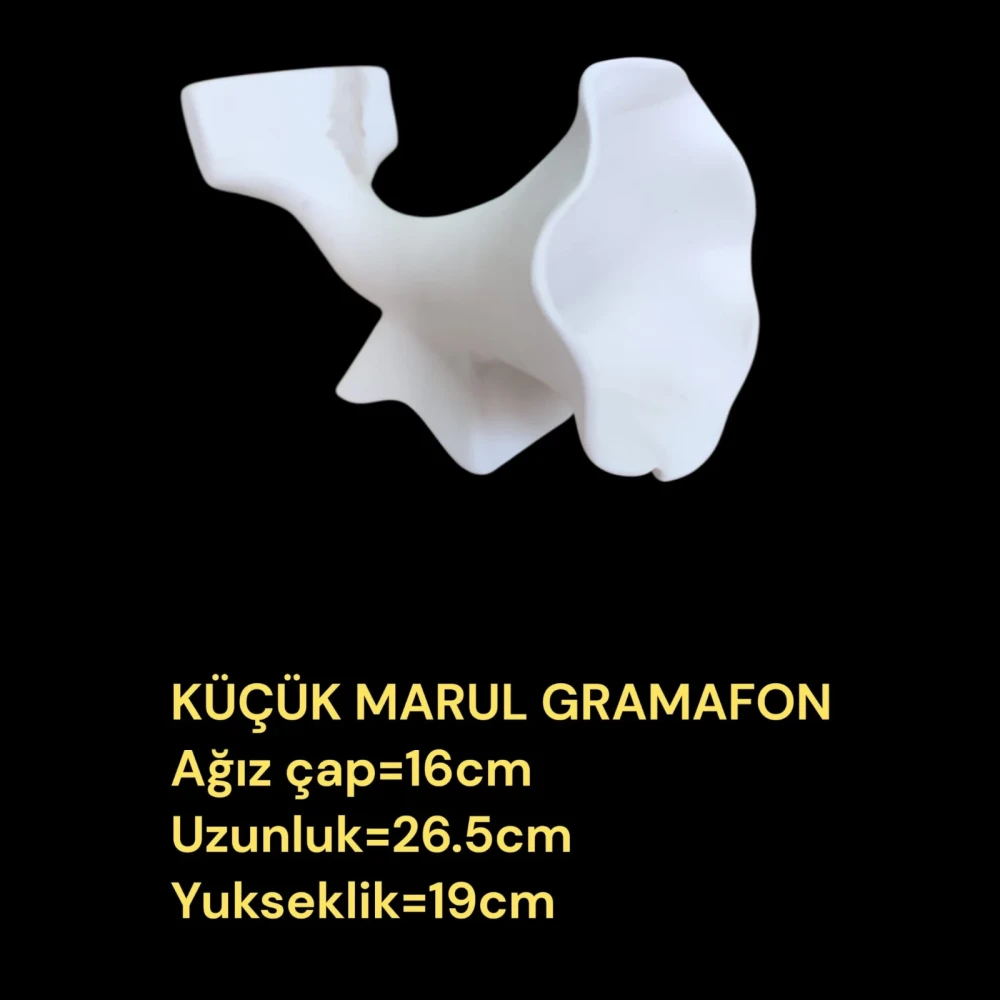 Marul Gramofon Alçı Kalıbı