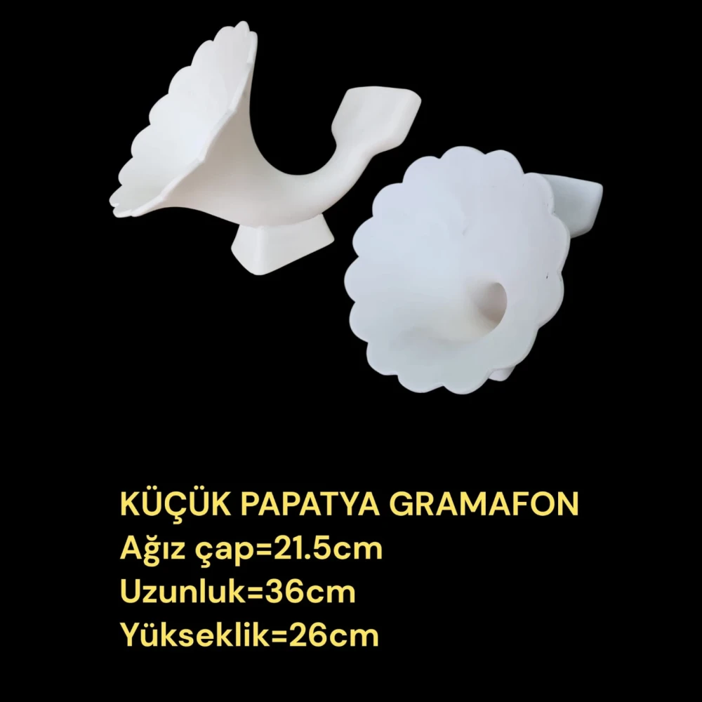 Papatya Gramofon Alçı Kalıbı