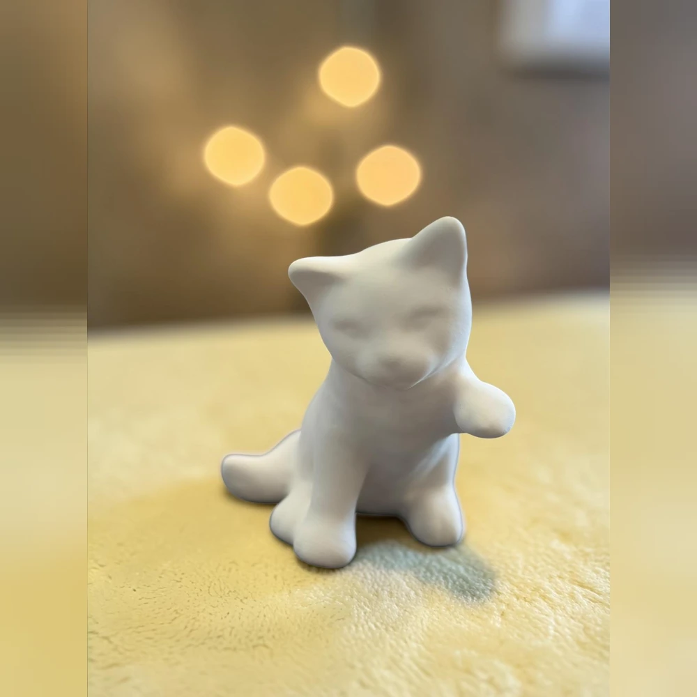 Patili Kedi Çini Bisküvi