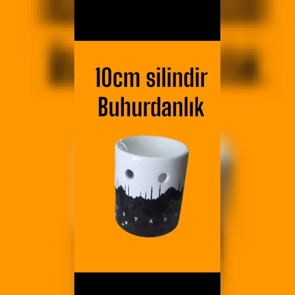Silindir Buhurdanlık Alçı Kalıbı