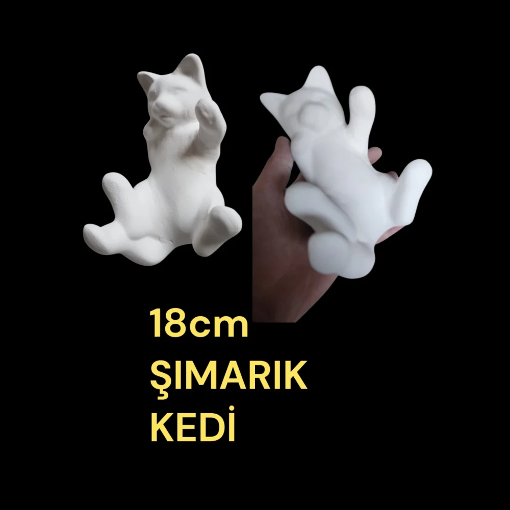 Şımarık Kedi Alçı Kalıbı