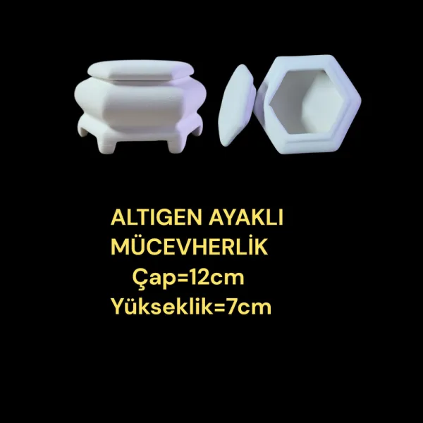 Altıgen Ayaklı Mücevherlik Alçı Kalıbı