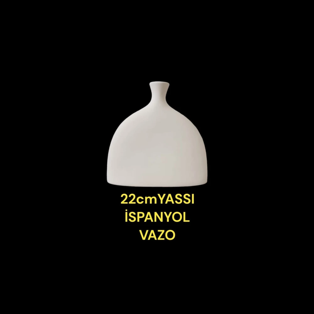 Yassı İspanyol Vazo Alçı Kalıbı
